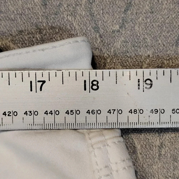 My Style  Women's White Stretch Capri in Size 14 - Picture 6 of 13